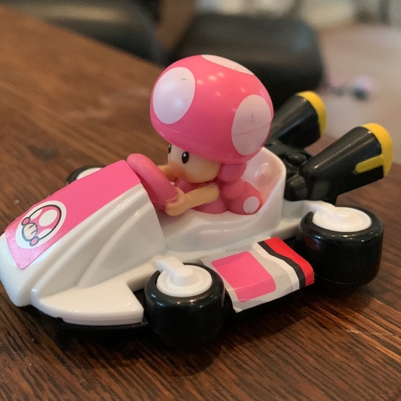 Nintendo set of 2 Toadette Bowser racecar McDonald’s toy Super Mario collectible - Picture 7 of 12